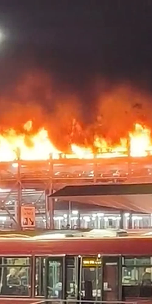 luton airport fire